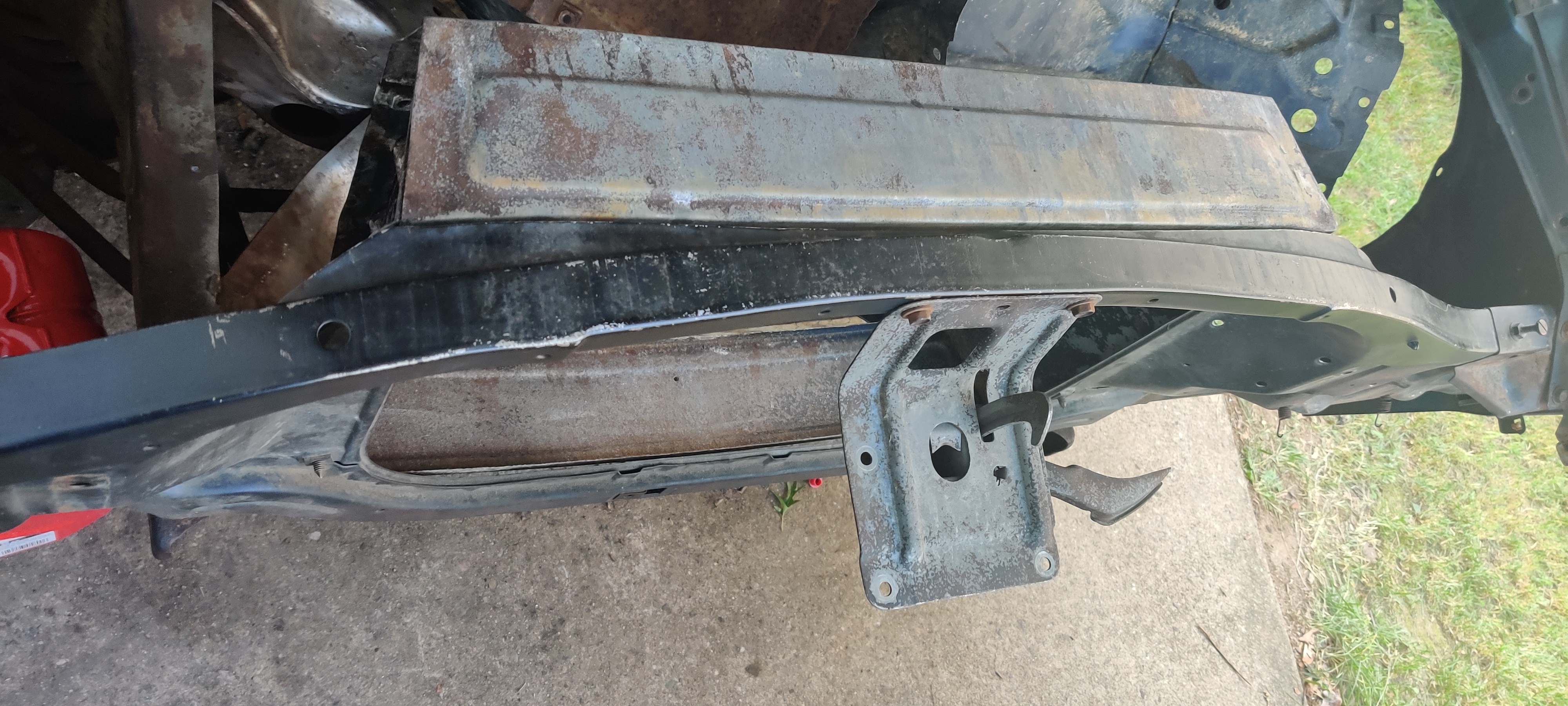 Front end put back together with new core support